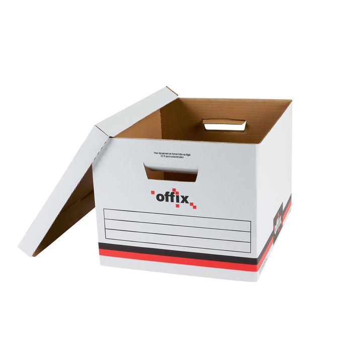 Offix Storage Case - Media Size Supported: Letter 8.50" (215.90 mm) x 11" (279.40 mm), Legal 8.50" (215.90 mm) x 14" (355.60 mm) - Stackable - Recycle