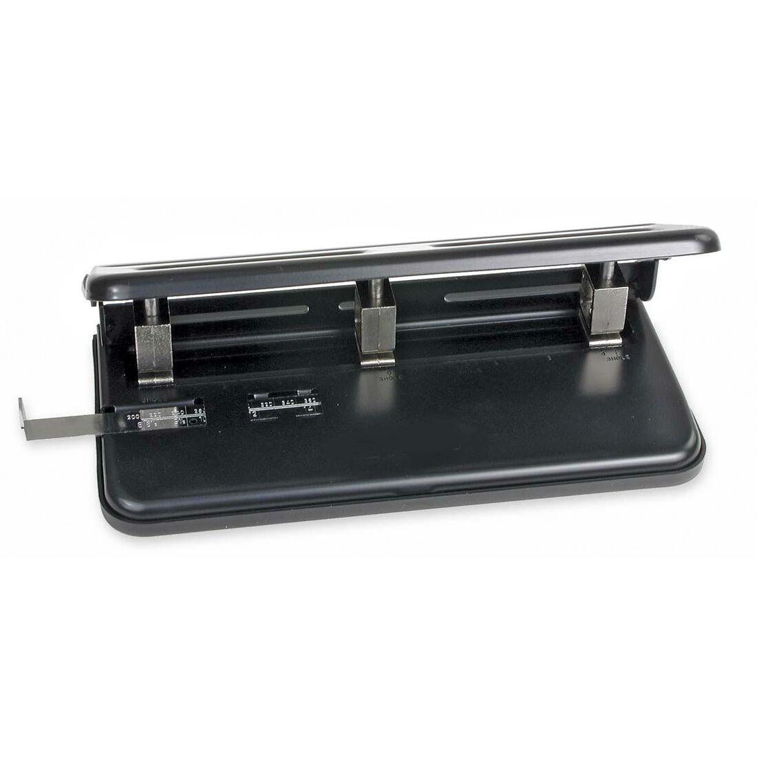 Swingline Adjustable Economy Hole Punch - 3 Punch Head(s) - 8 Sheet of 20lb  Paper - 9/32 Punch Size