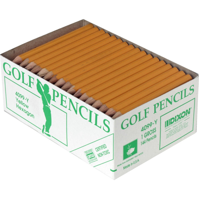 Dixon Pre-sharpened Wood Golf Pencils