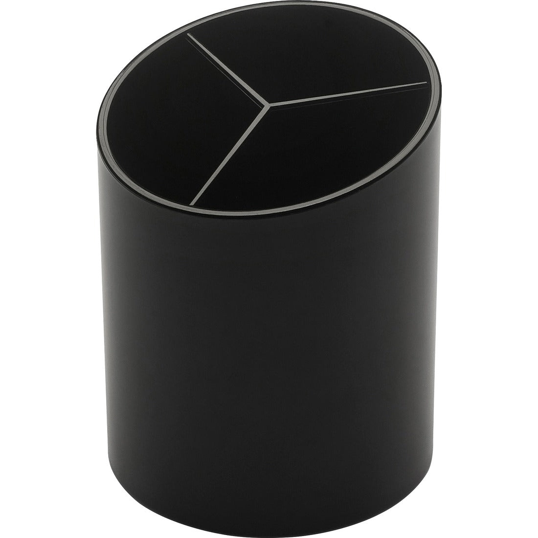 Deflecto Sustainable Office Recycled Large Pencil Cup - 5.63 (142.90 mm) x  4.38 (111.13 mm) x 4.38 (111.25 mm) - 1 Each - Black