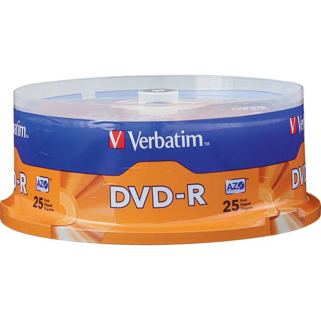 AZO DVD-R 4.7GB 16X with Branded Surface - 100pk Spindle: DVD R
