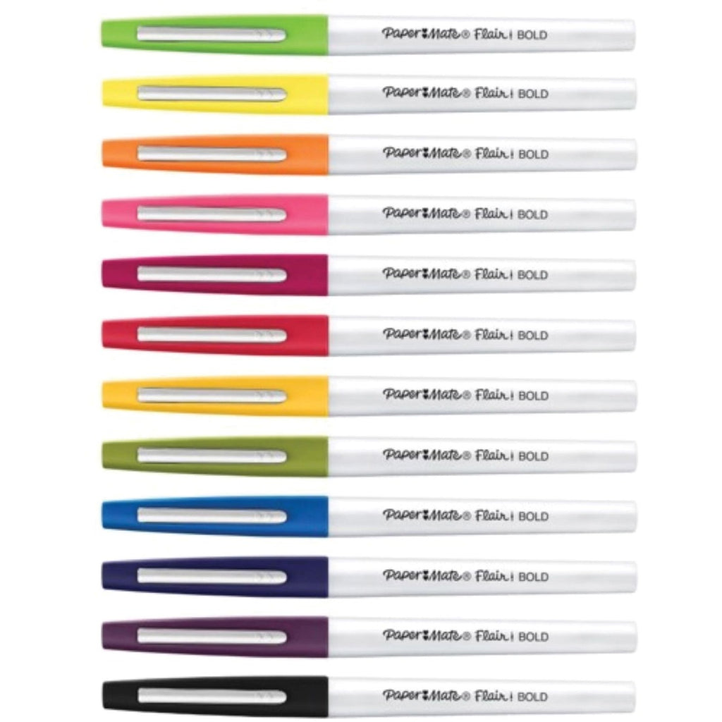 Paper Mate 1865459 Medium Point Black Ink Flair Felt Pen