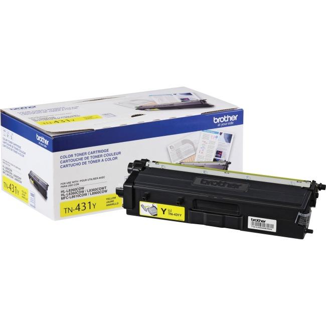 TN431Y YELLOW 1.8K TONER FOR HLL9310CDW/MFCL9570CDW/MFCL8610